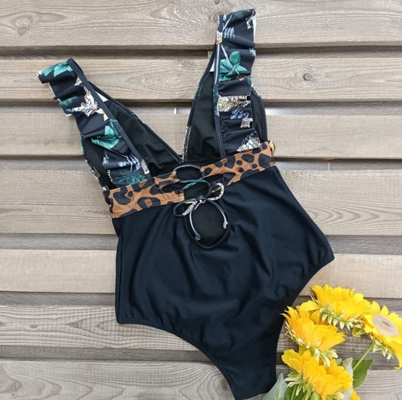 Swim Sporlike Ruffled One Piece Swimsuit Xlarge Poshmark